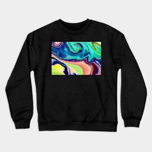 Mixing paints and colors, modern art Crewneck Sweatshirt